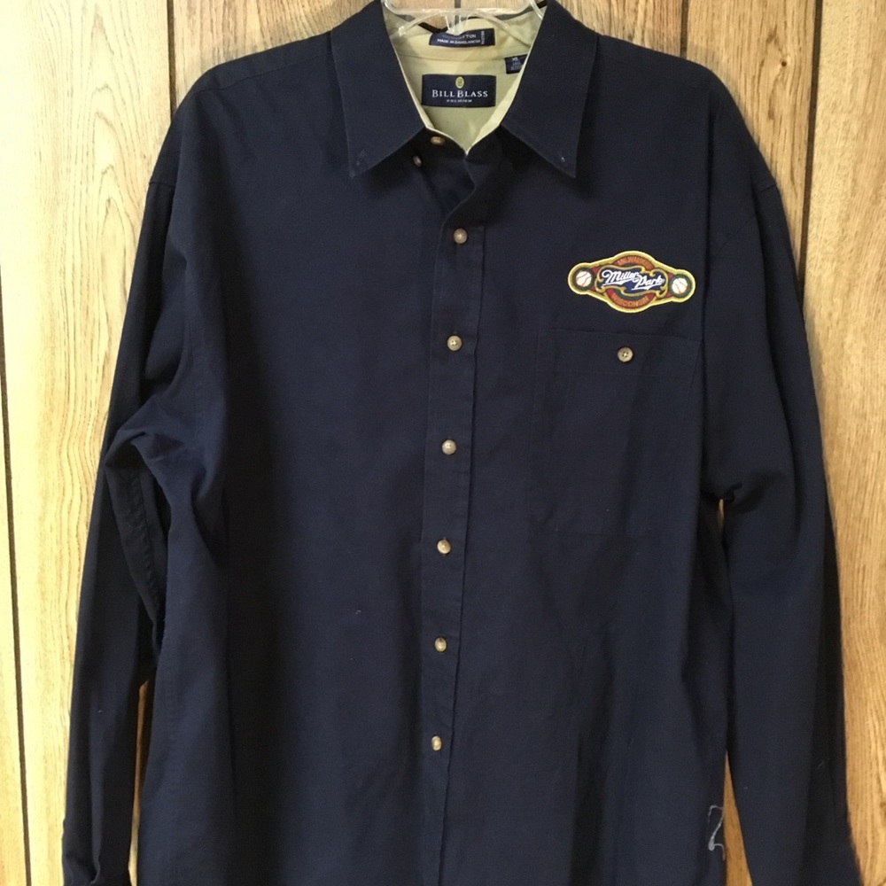 Bill Bass Premium Miller Park Vintage Button Up